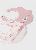 Mayoral set of 2 embroidered bibs waterproof baby : 1